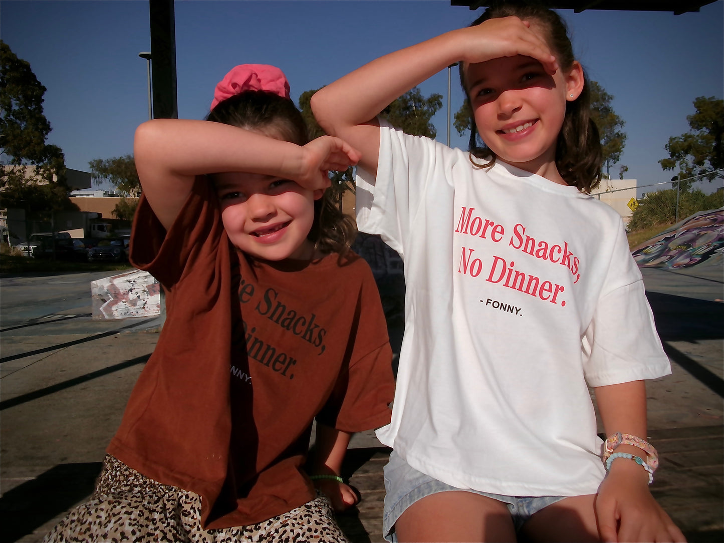 More Snacks, No Dinner Tee - Brown